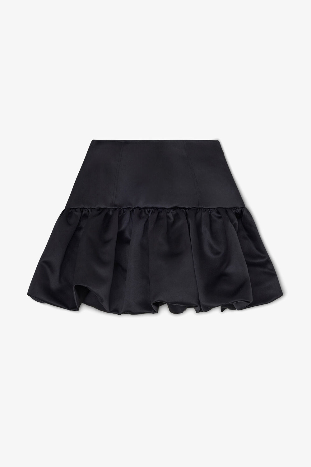 GANNI Discount Skirt in Black Satin