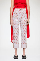 GANNI For Sale Capri Slim Jeans in Printed Denim