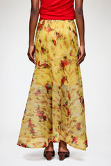 GANNI Hot Sale Skirt in Printed Shibori Organza
