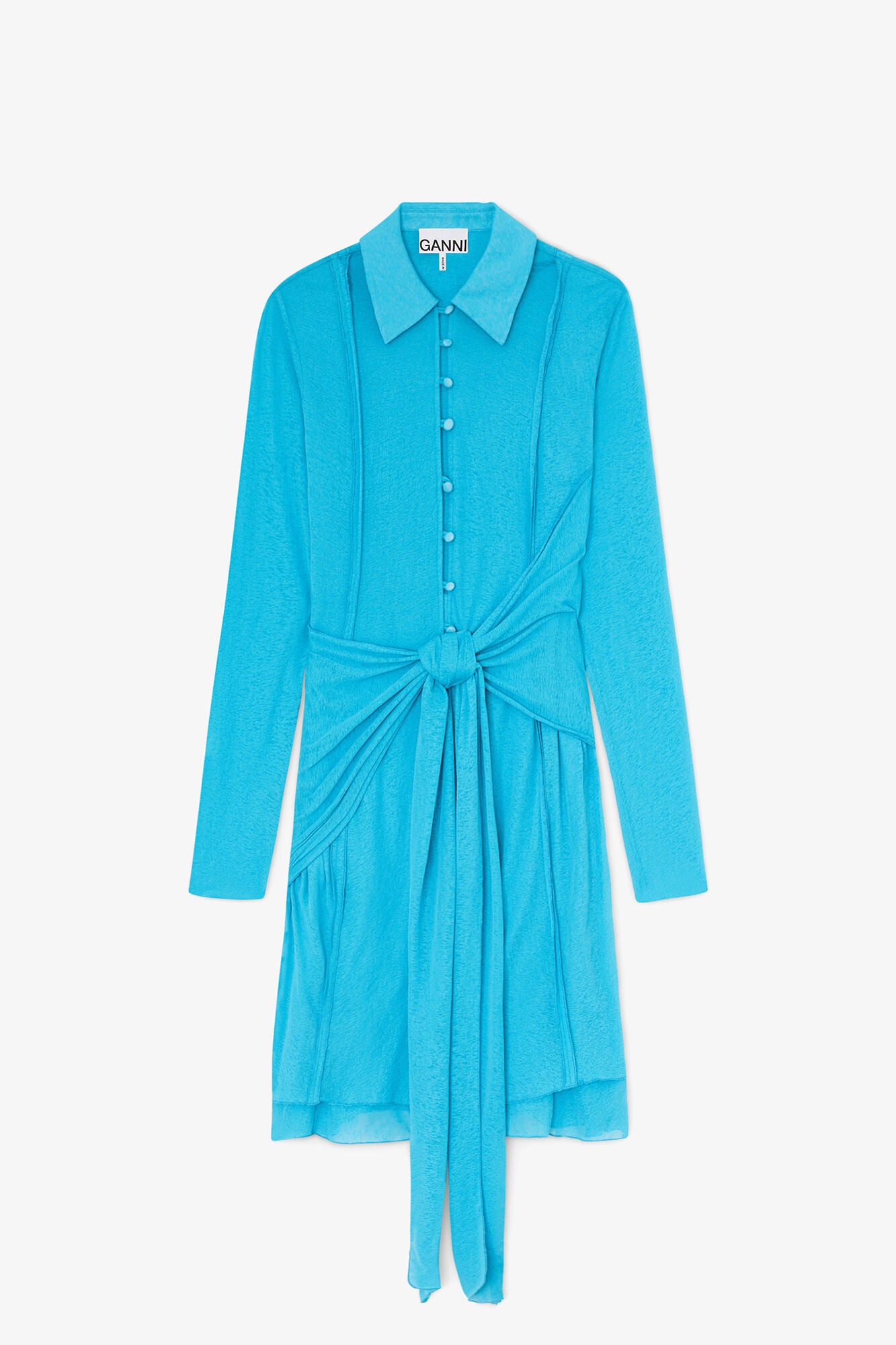 GANNI Sale Short Dress in Marl Mesh