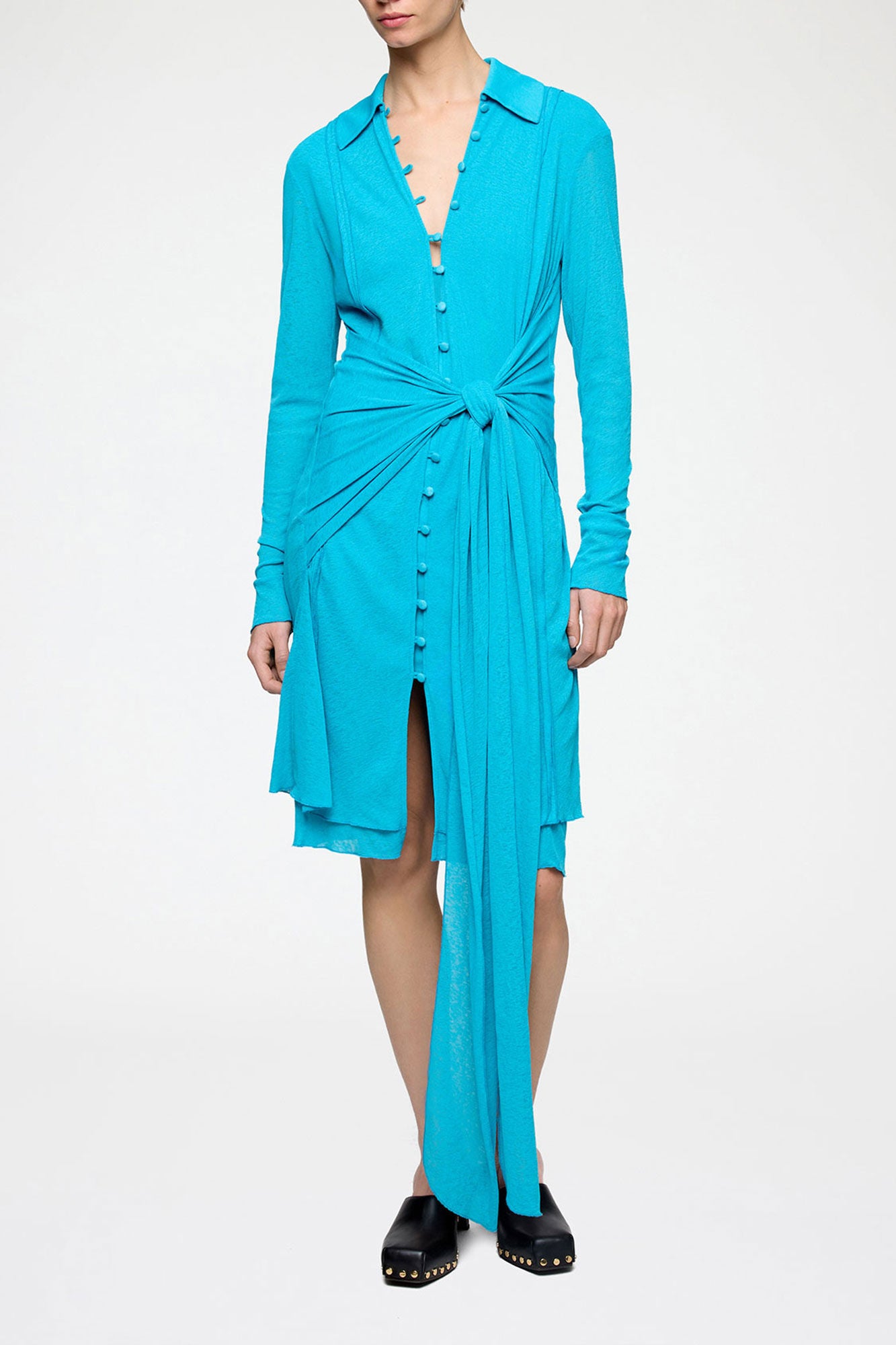 GANNI Sale Short Dress in Marl Mesh