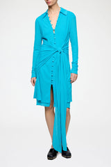 GANNI Sale Short Dress in Marl Mesh