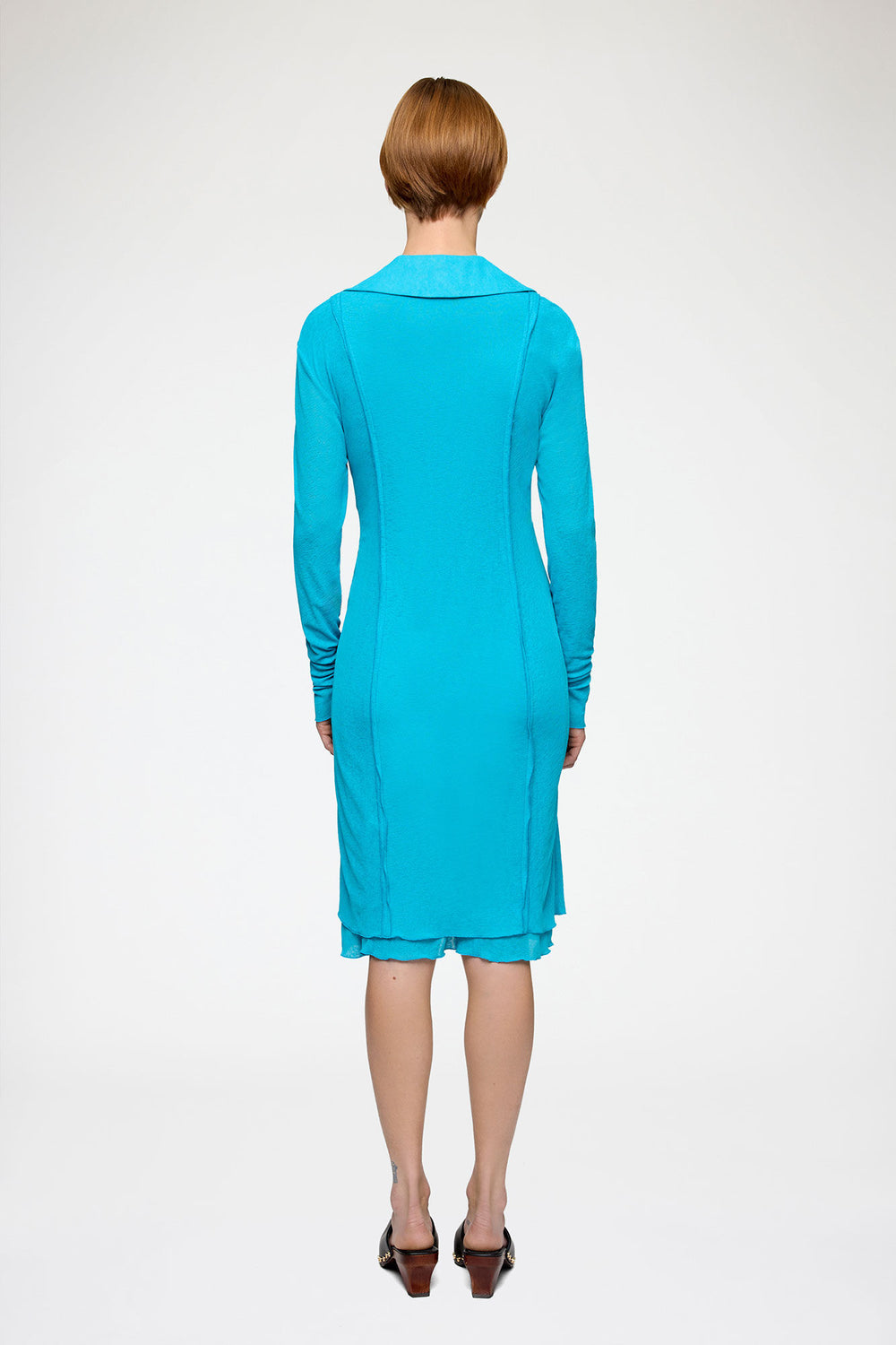 GANNI Sale Short Dress in Marl Mesh