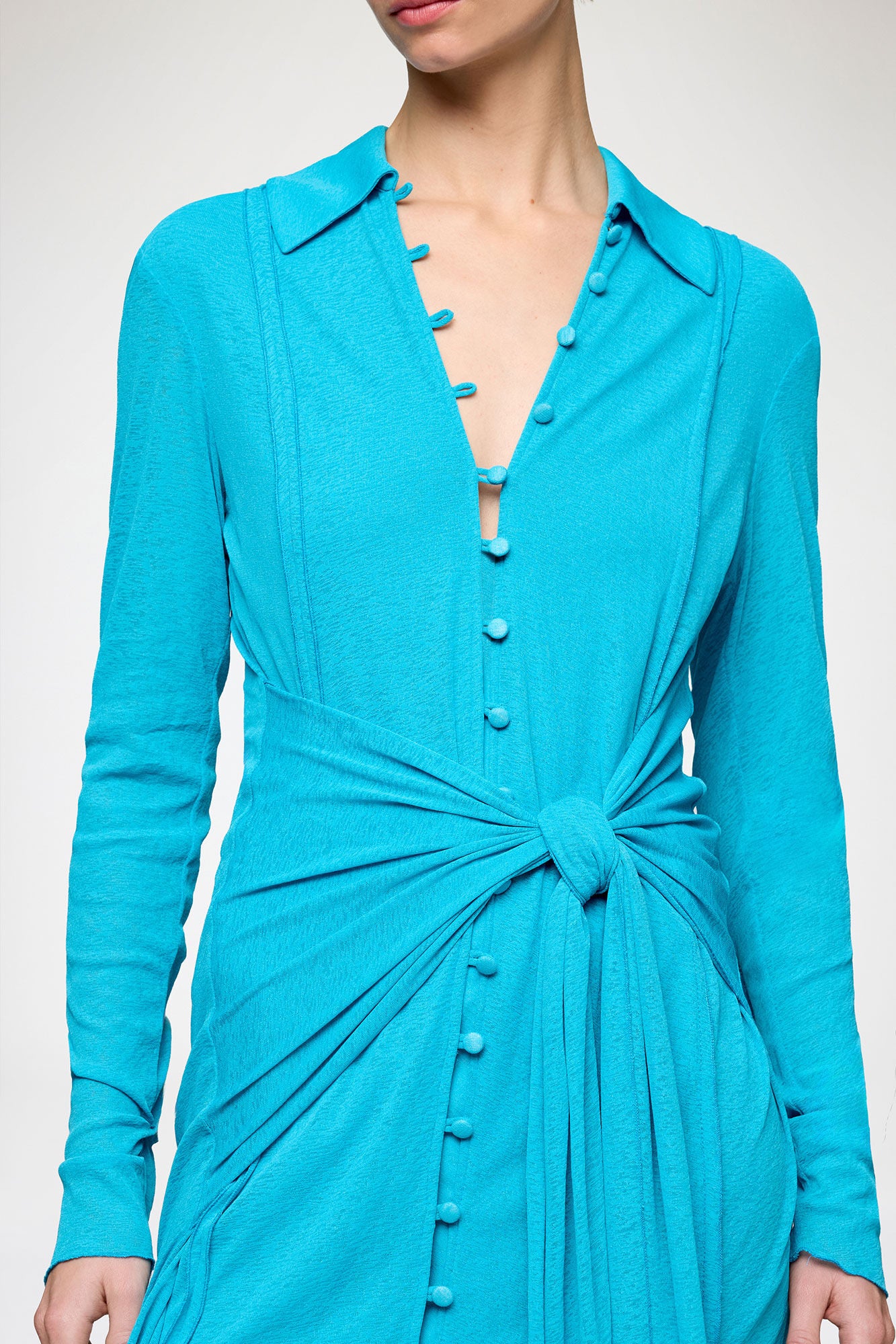 GANNI Sale Short Dress in Marl Mesh