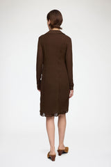 GANNI Discount Short Dress in Marl Mesh