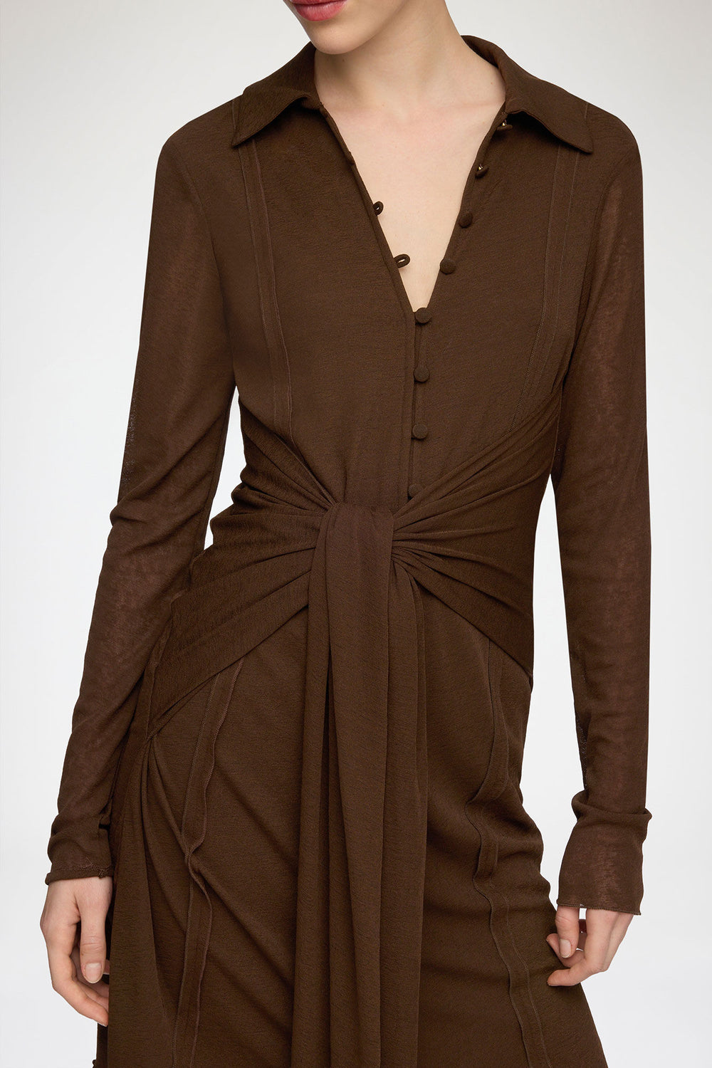 GANNI Discount Short Dress in Marl Mesh