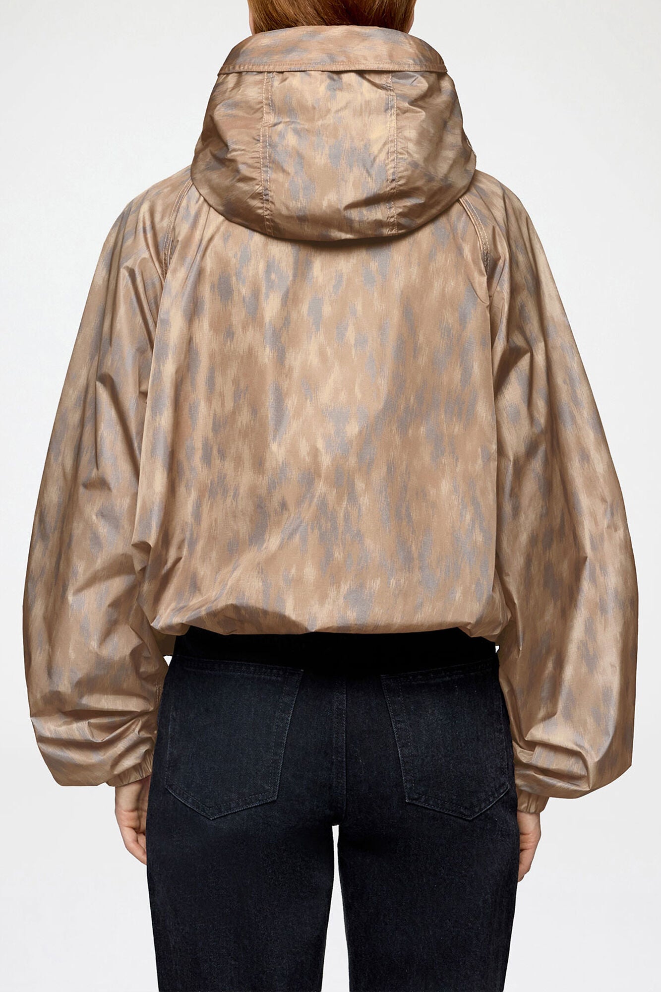 GANNI On Sale Flyweight Jacket in Printed Nylon