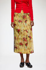 GANNI Outlet Skirt in Color-Block Patchwork