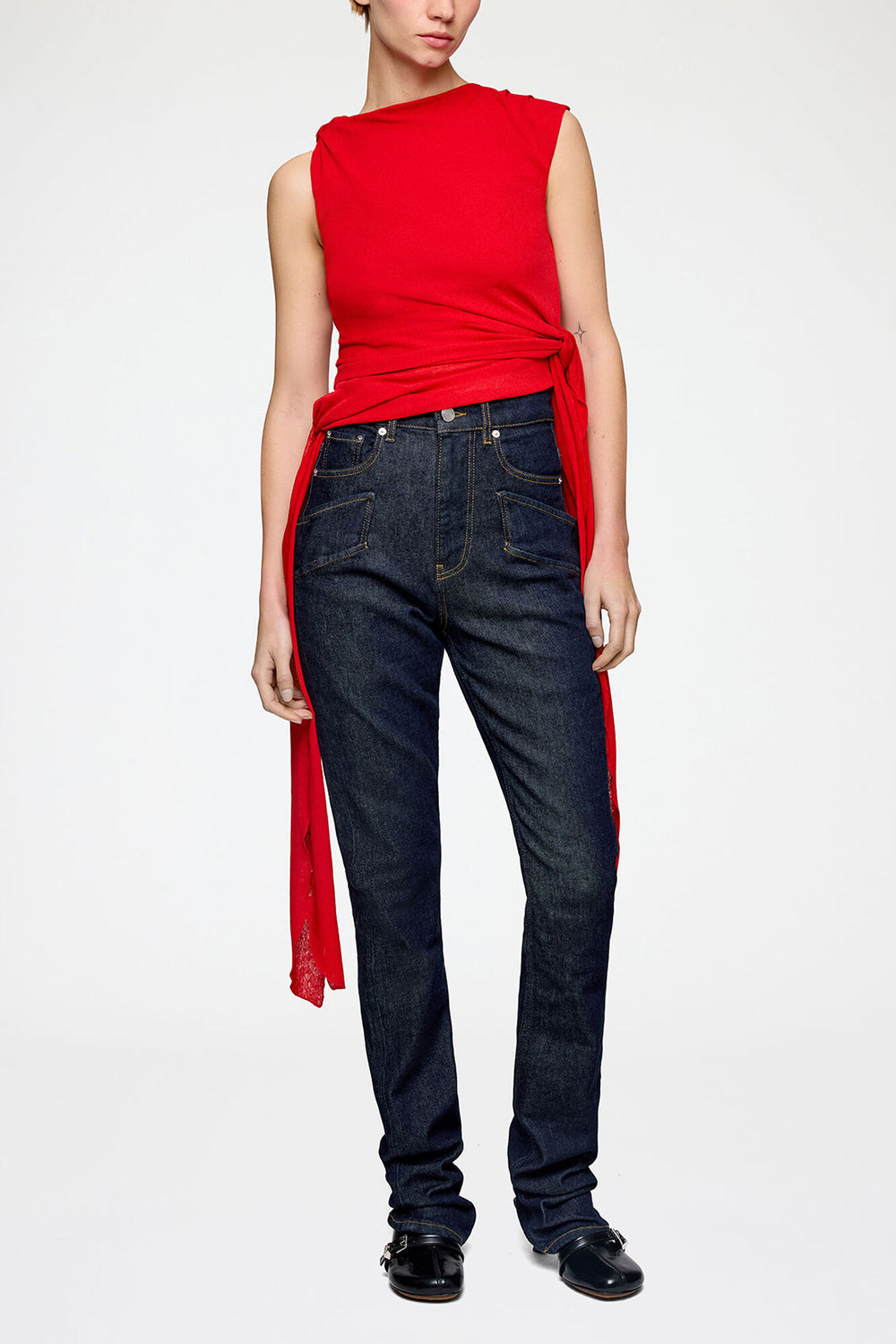 GANNI Hot Sale Skinny Jeans in Stretch Denim