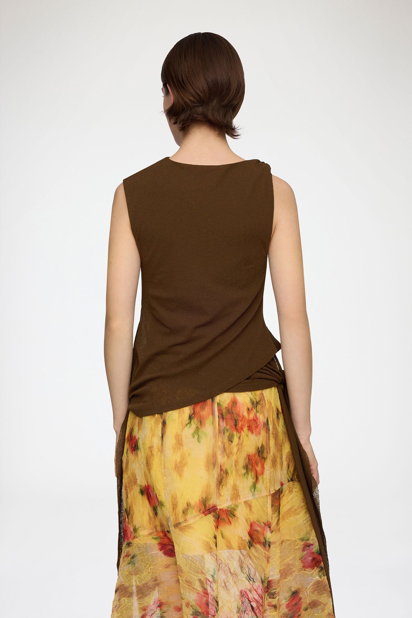GANNI us Top in Marl Mesh