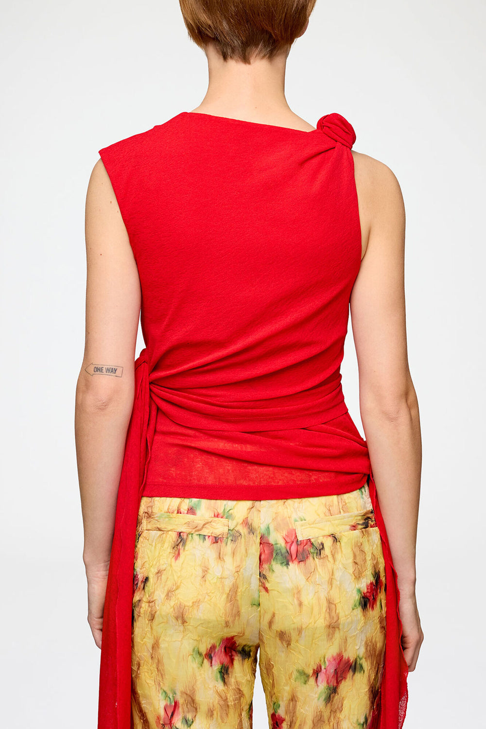 GANNI Online Top in Marl Mesh