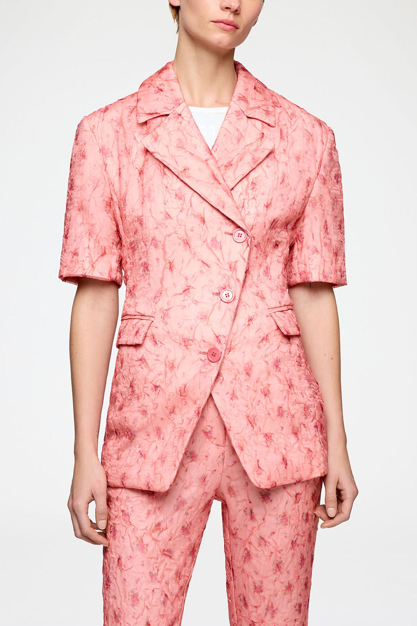 GANNI Sale Blazer in Shibori Organza