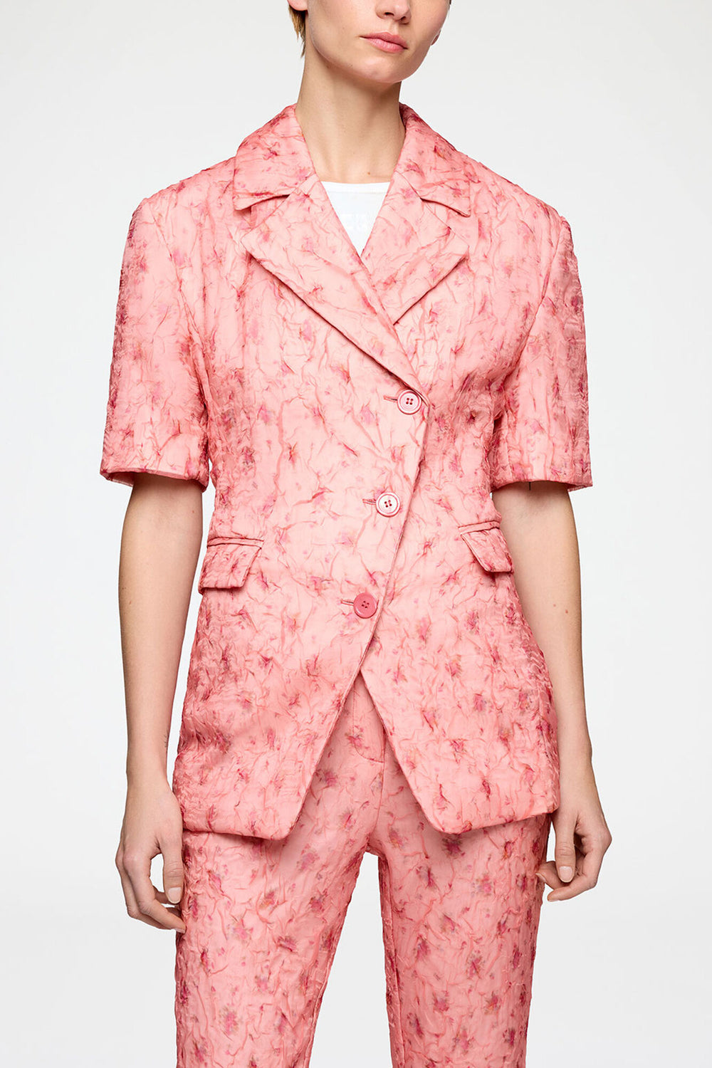 GANNI Sale Blazer in Shibori Organza