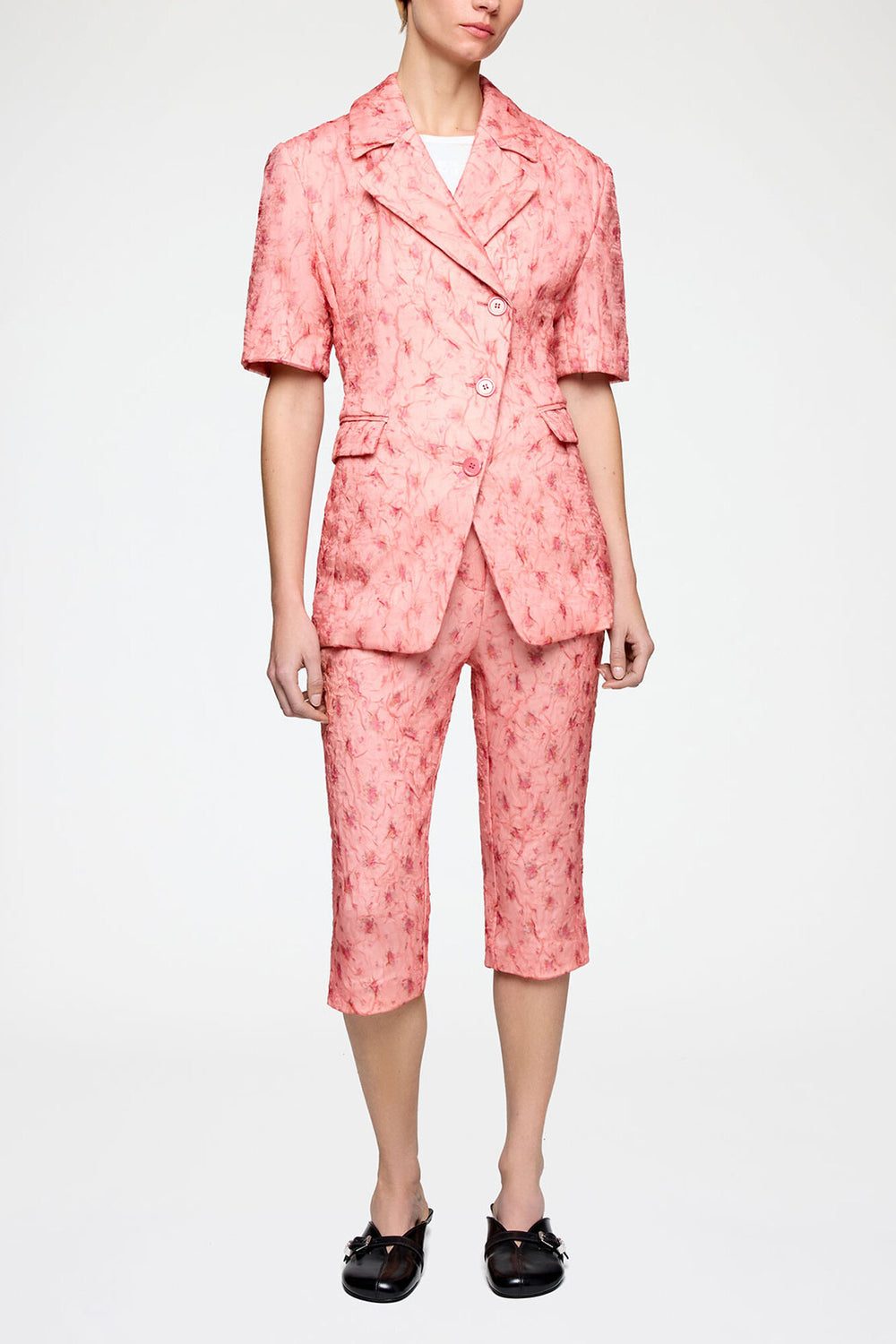 GANNI Sale Blazer in Shibori Organza