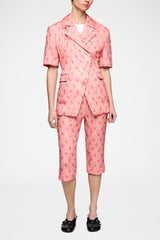 GANNI Sale Blazer in Shibori Organza