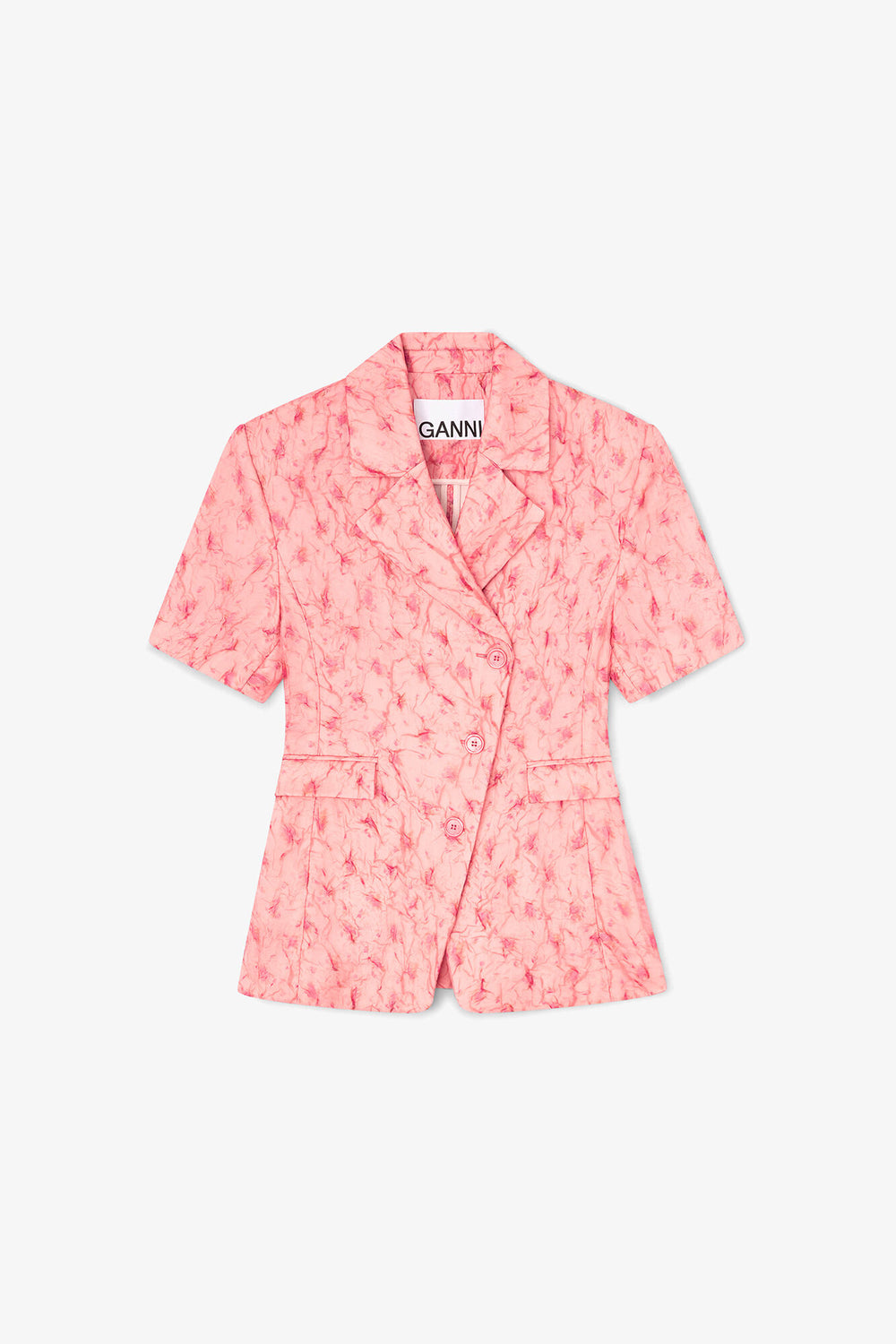 GANNI Sale Blazer in Shibori Organza