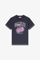 GANNI Outlet T-shirt with Raspberries