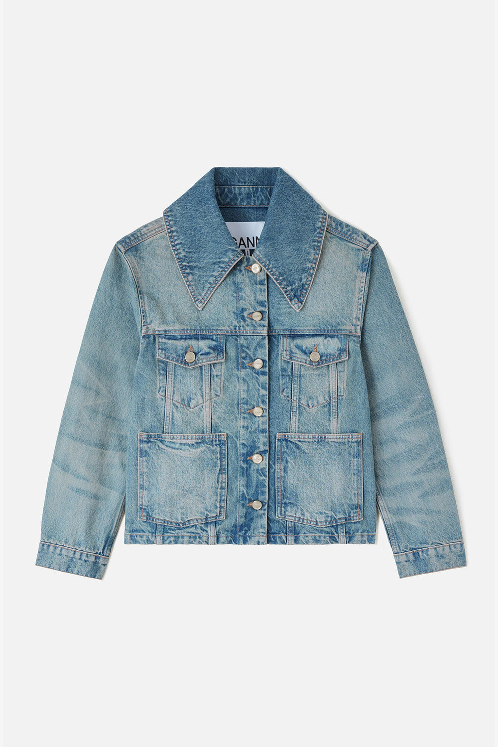 GANNI Online Rigid Denim Jacket