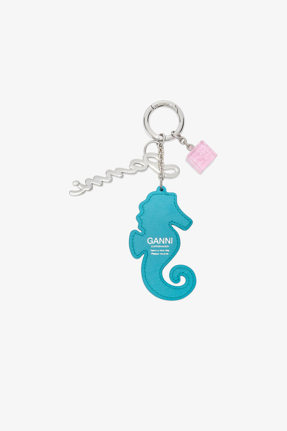 GANNI On Sale Scuba Blue Seahorse Charm