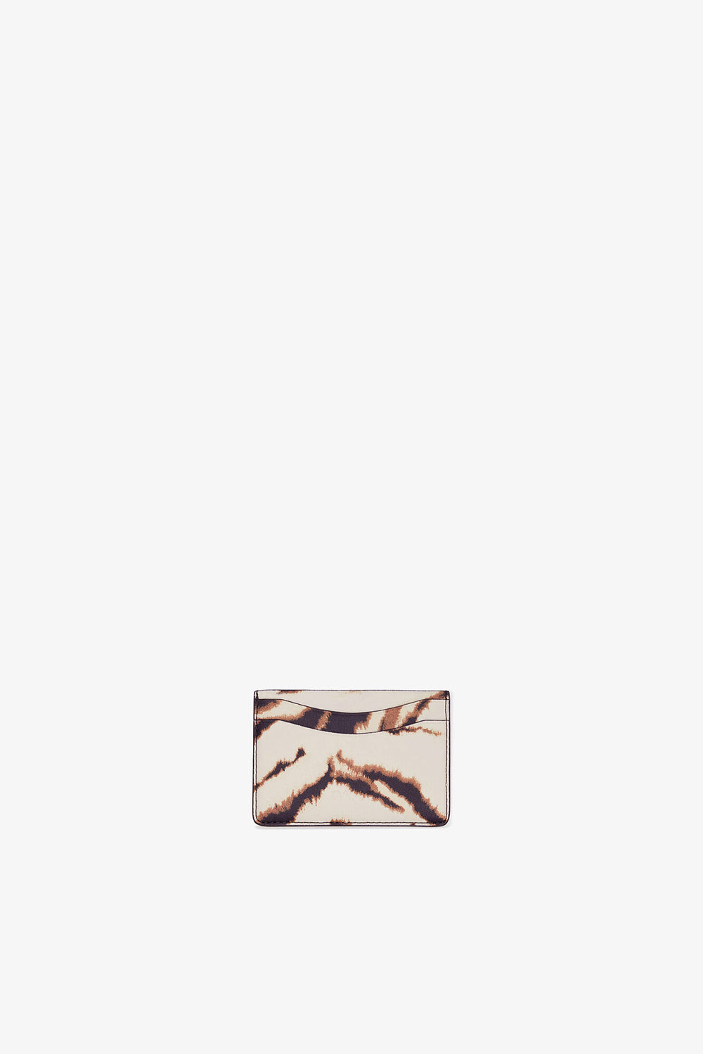 GANNI New Egret Bou Card Holder in Zebra
