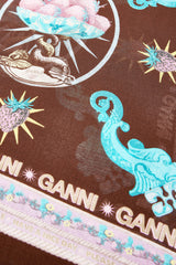 GANNI us Pareu Scarf in Printed Cotton