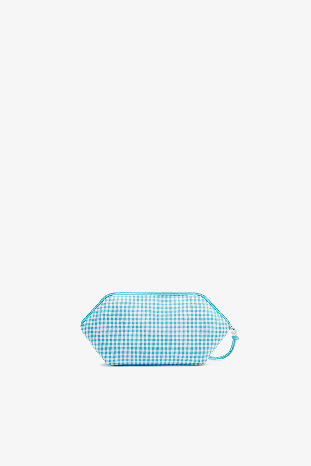 GANNI Sale Blue Curacao Bikini Pouch in Blue Check