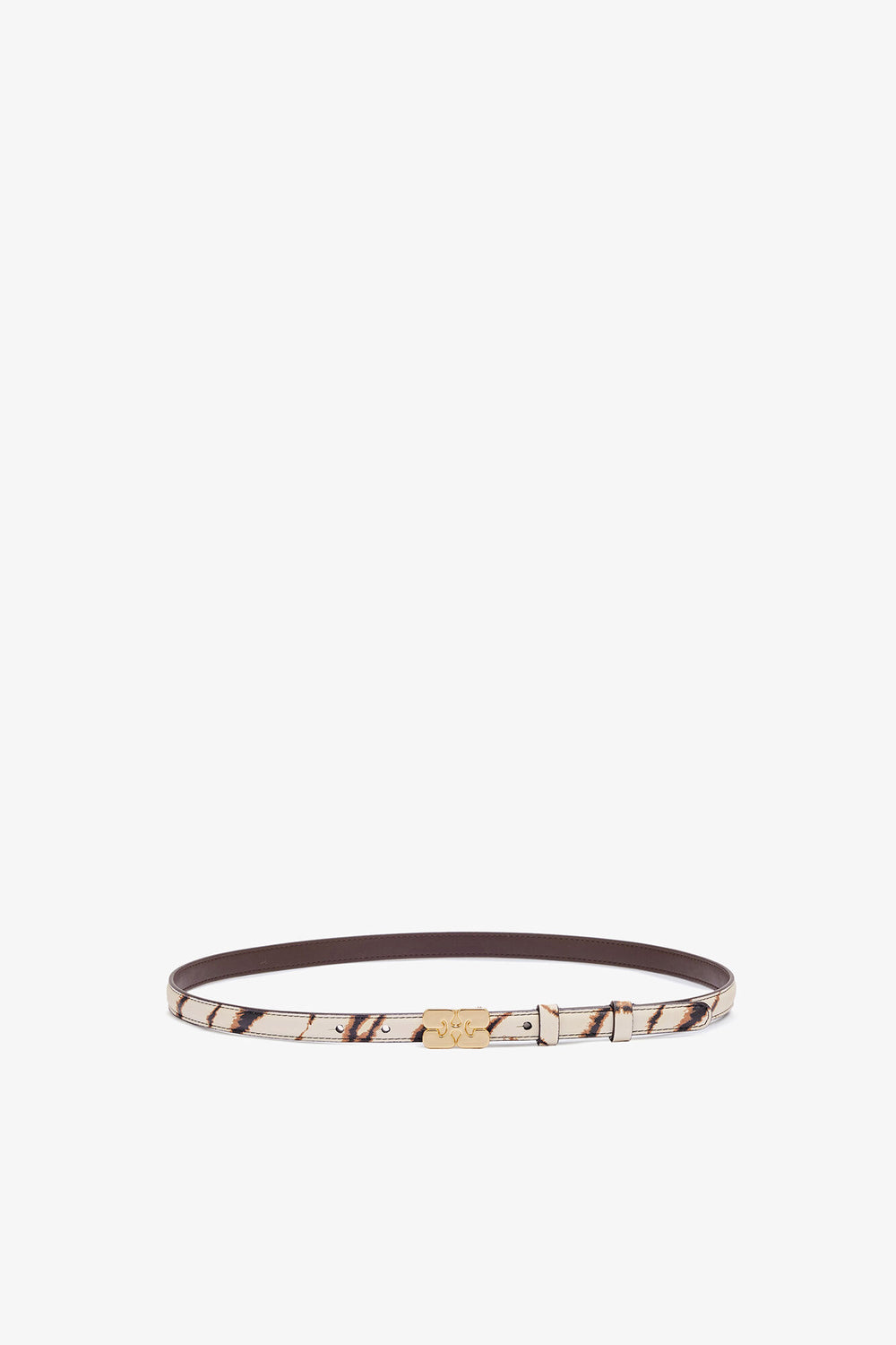 GANNI Discount Kat Belt Small in Zebra