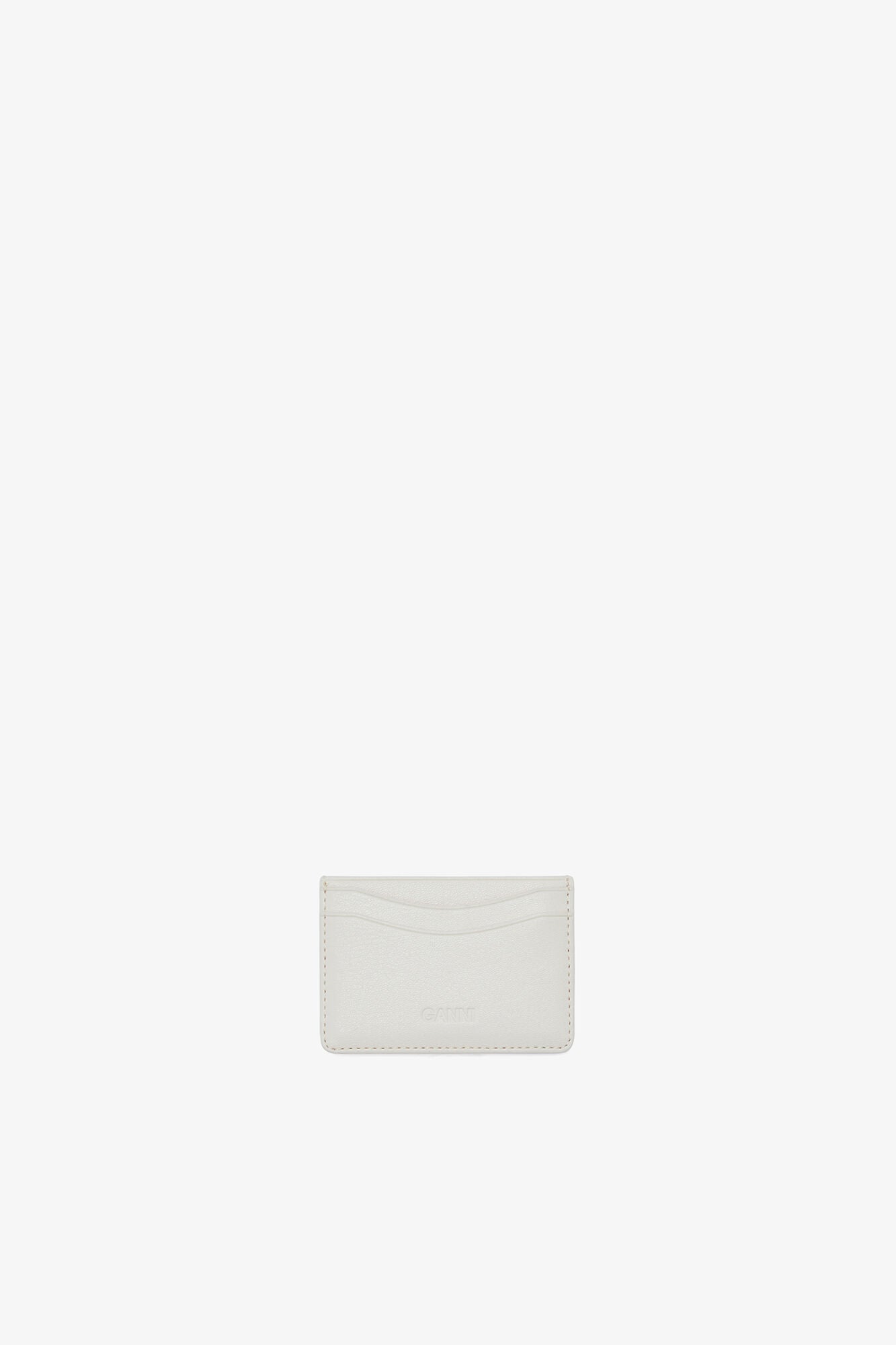 GANNI Online Egret Bou Card Holder in White