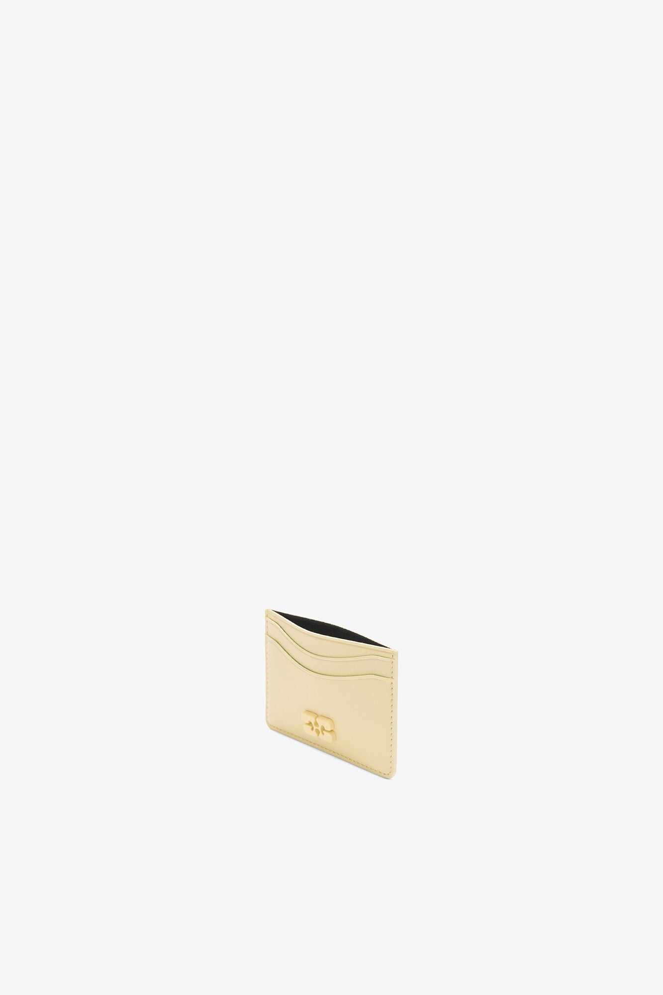 GANNI On Sale Yellow Cream Bou Card Holder in Yellow