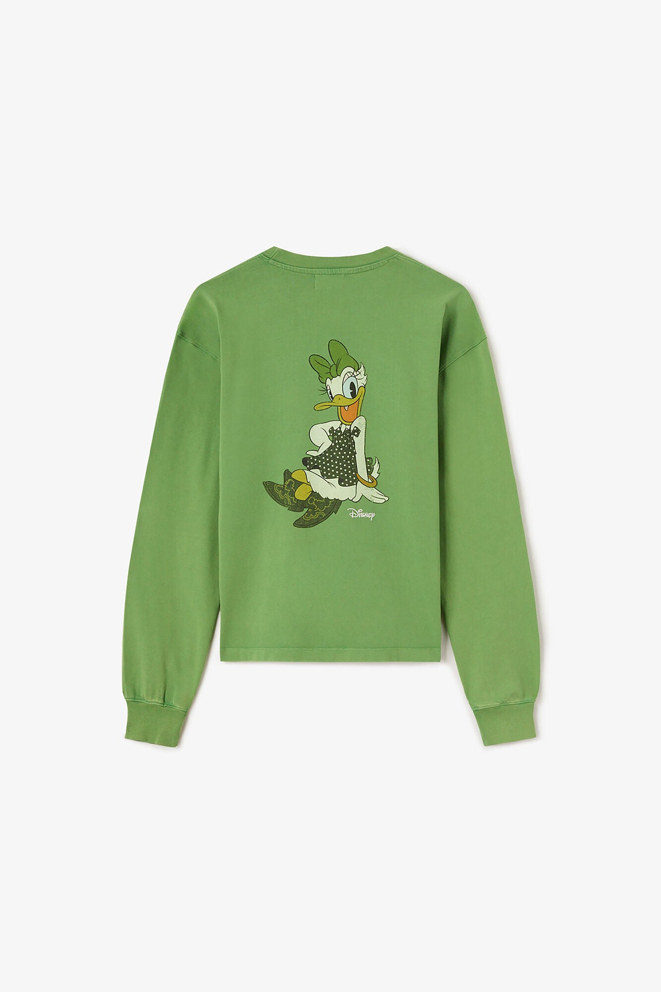 GANNI On Sale Daisy Duck Green Long-sleeve T-shirt