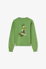 GANNI On Sale Daisy Duck Green Long-sleeve T-shirt
