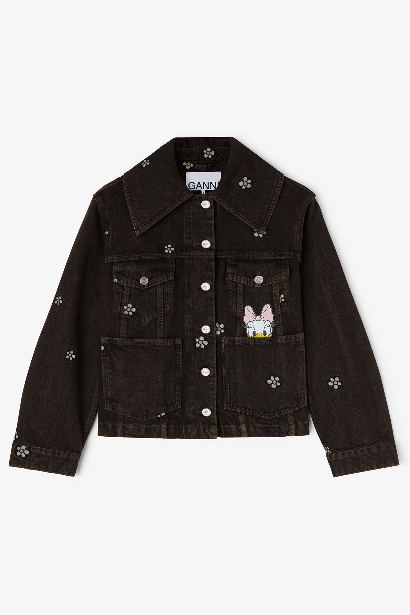 GANNI For Sale Daisy Duck Denim Short Jacket