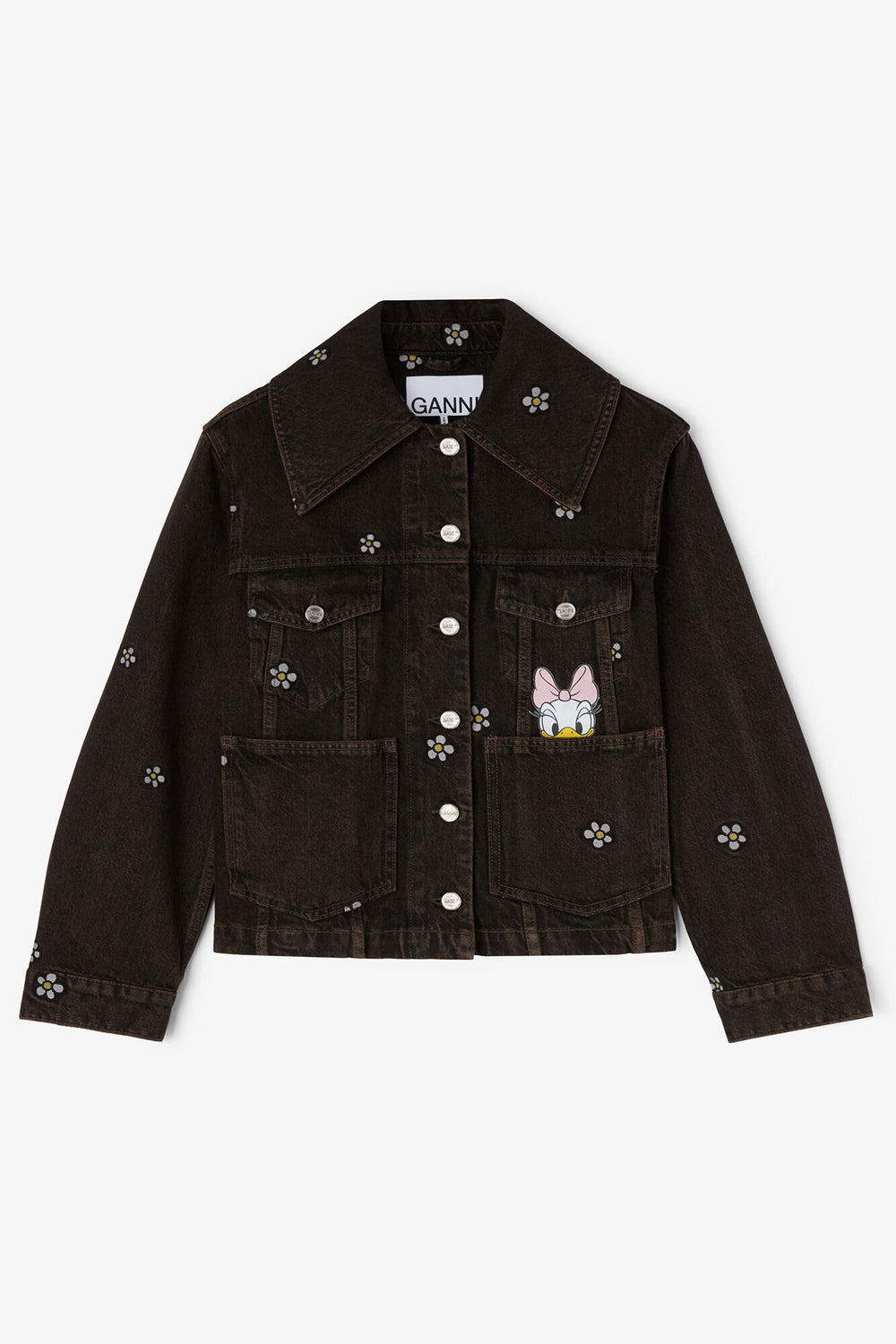 GANNI For Sale Daisy Duck Denim Short Jacket