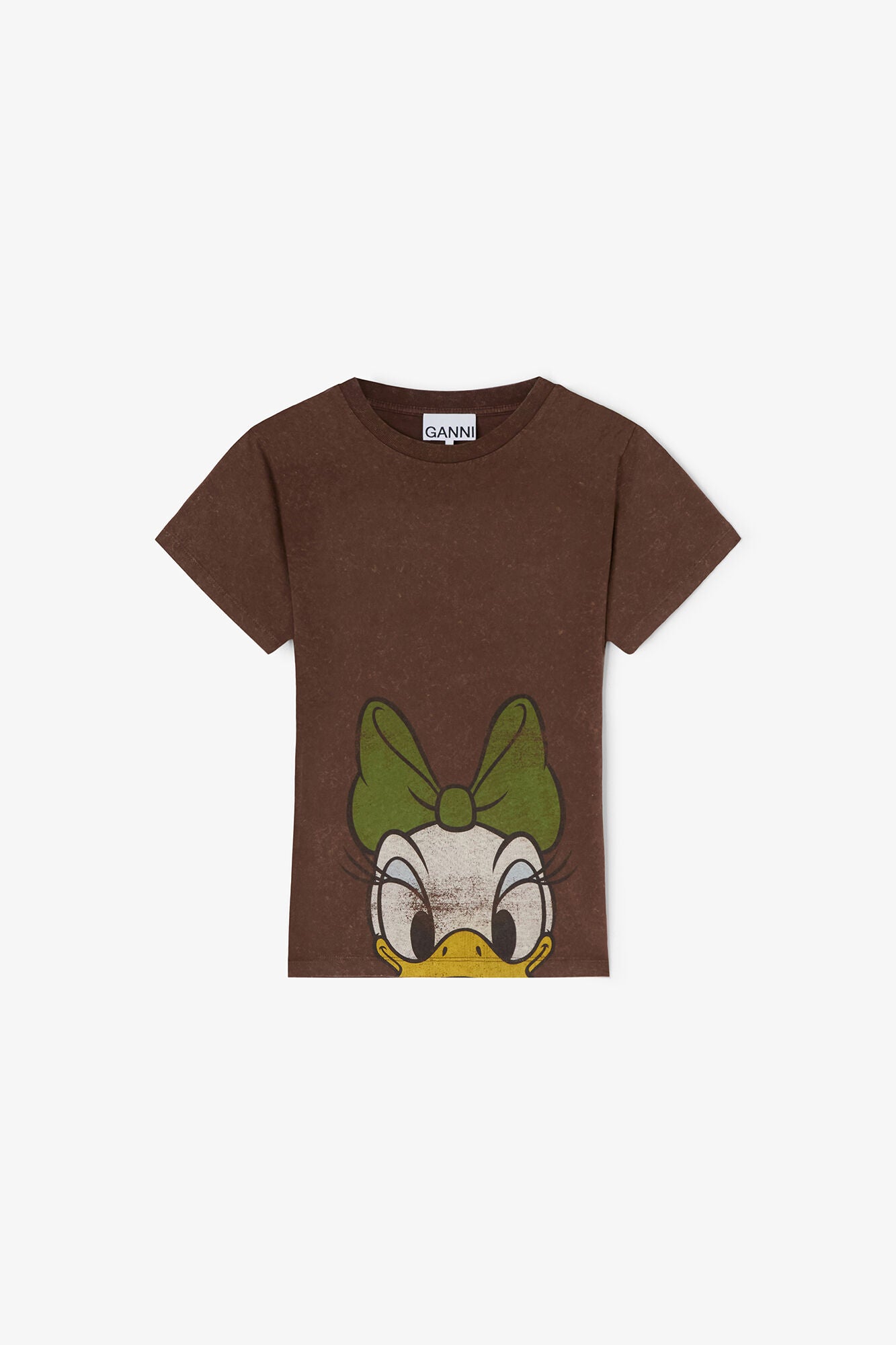 GANNI Sale Daisy Duck Brown Baby Fit T-shirt