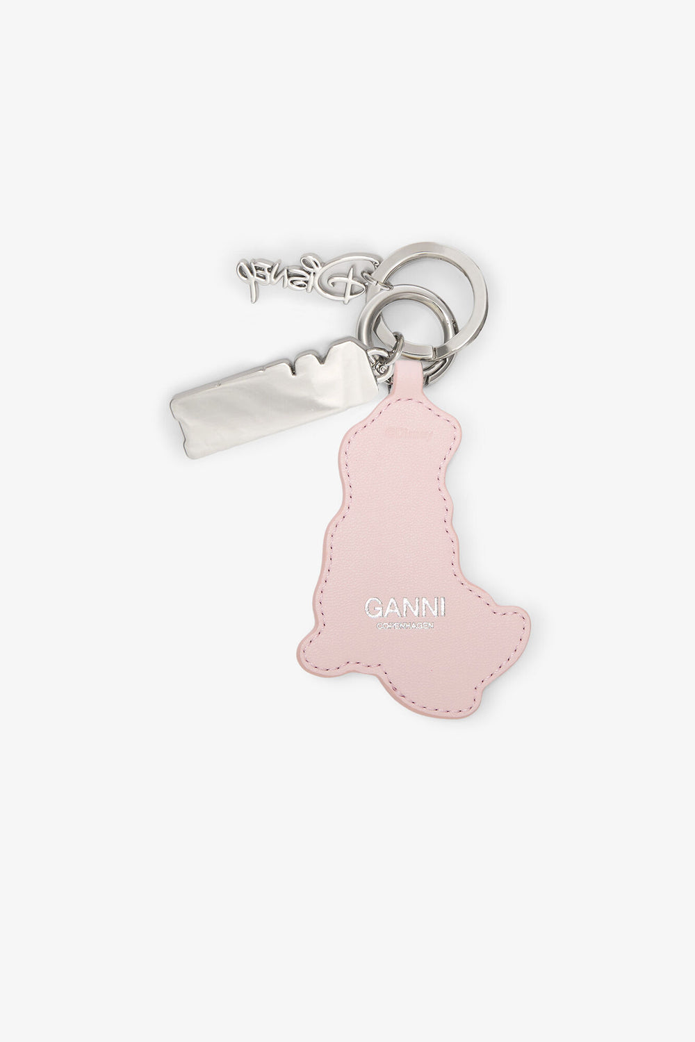 GANNI On Sale Chalk Pink Daisy Duck Pink Keyring