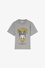 GANNI For Sale Daisy Duck Grey Printed Baby Fit T-shirt