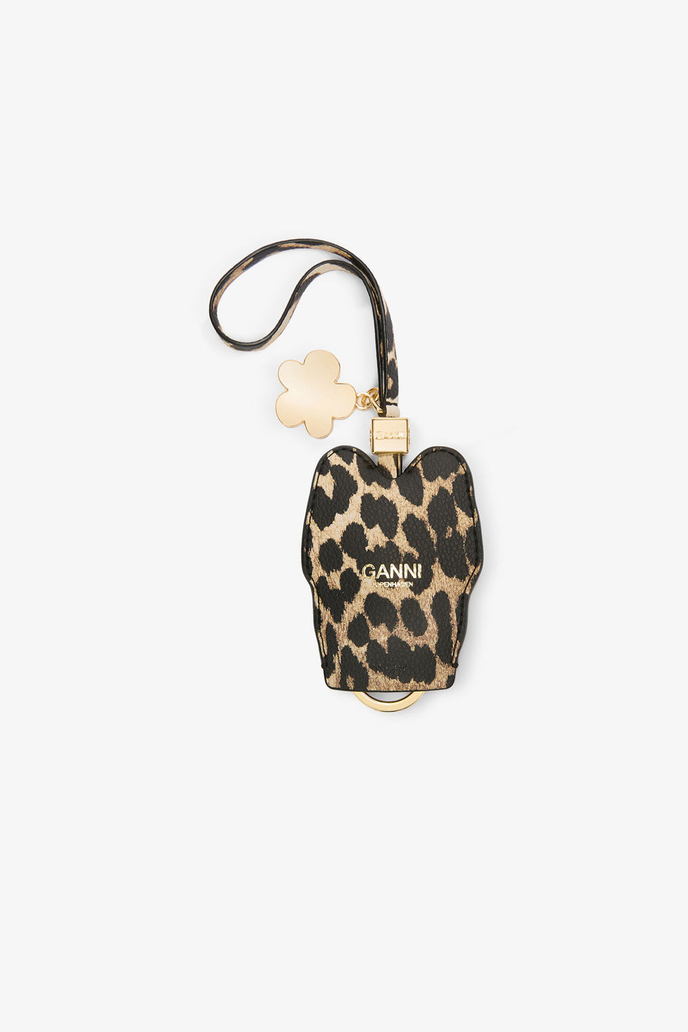 GANNI Outlet Almond Milk Daisy Duck Leopard Key Bell