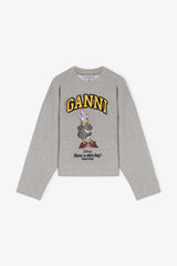 GANNI For Sale Daisy Duck Grey Sweatshirt