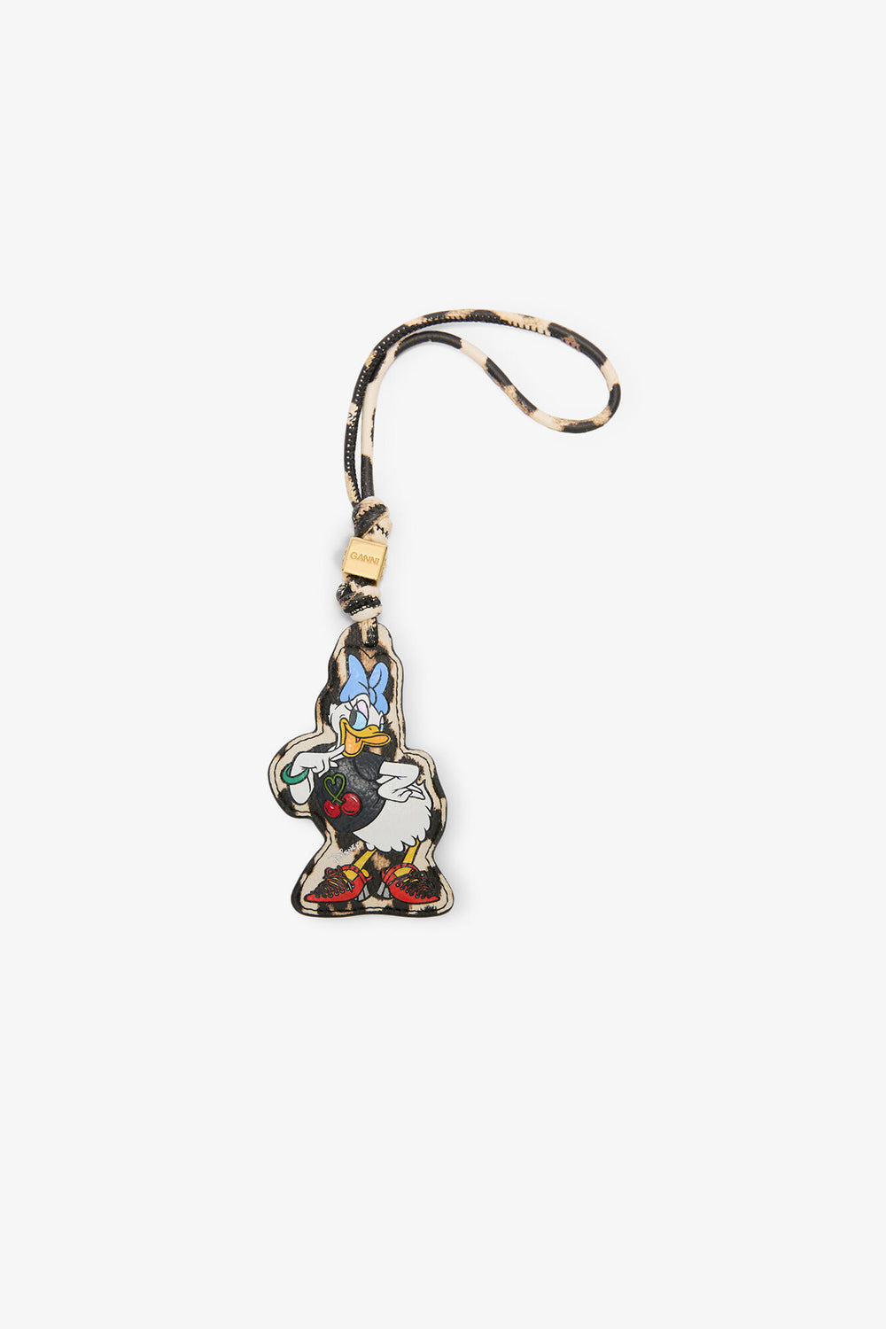 GANNI New Almond Milk Daisy Duck Leopard Charm