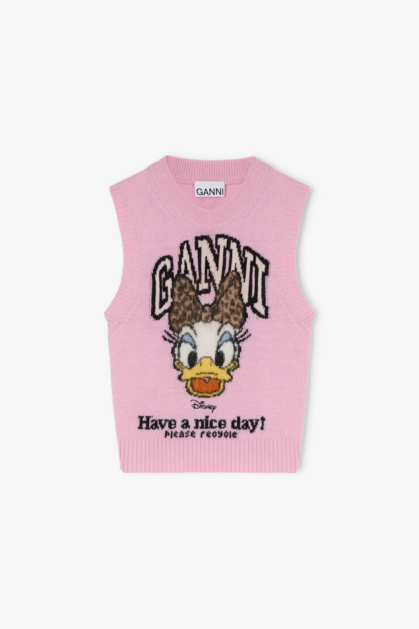 GANNI us Daisy Duck Graphic Wool Vest