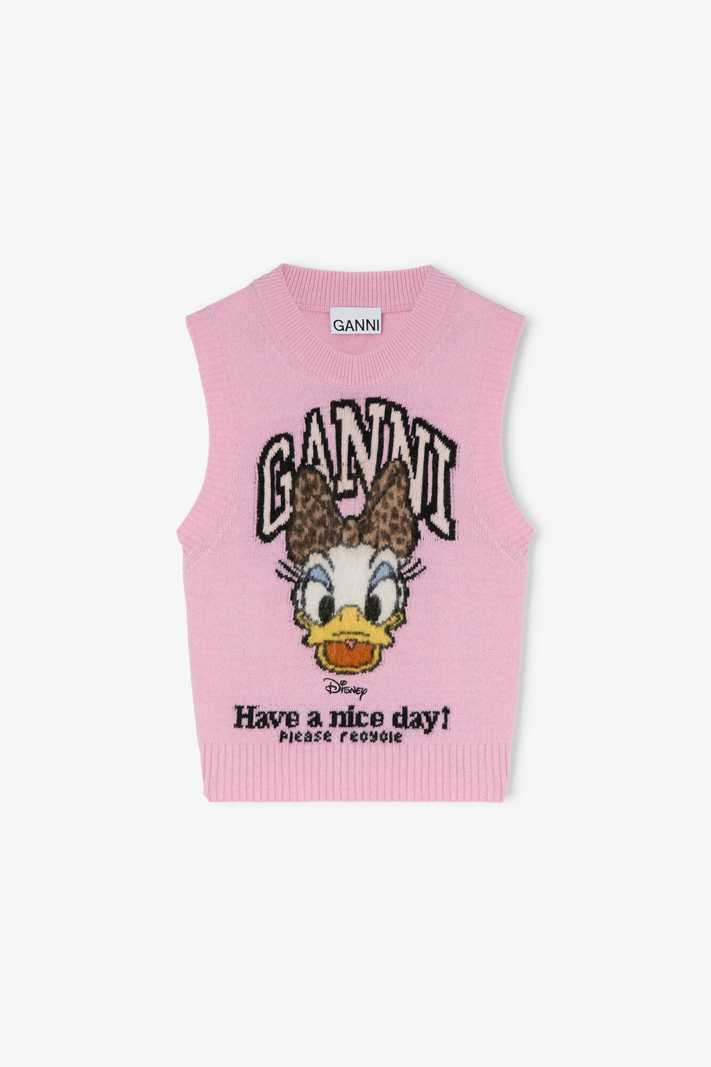 GANNI us Daisy Duck Graphic Wool Vest