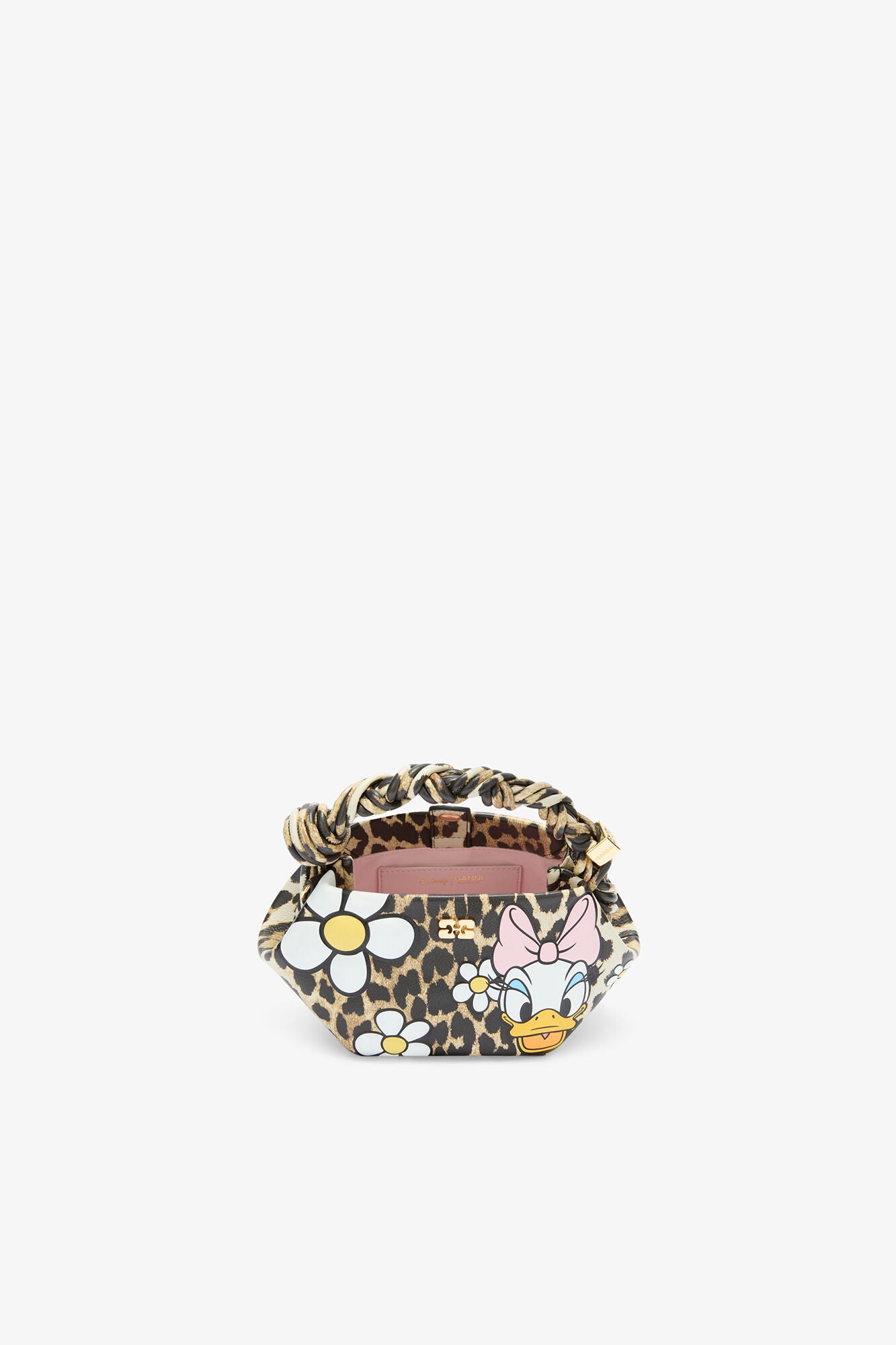 GANNI Discount Almond Milk Daisy Duck Leopard Mini Bou Bag