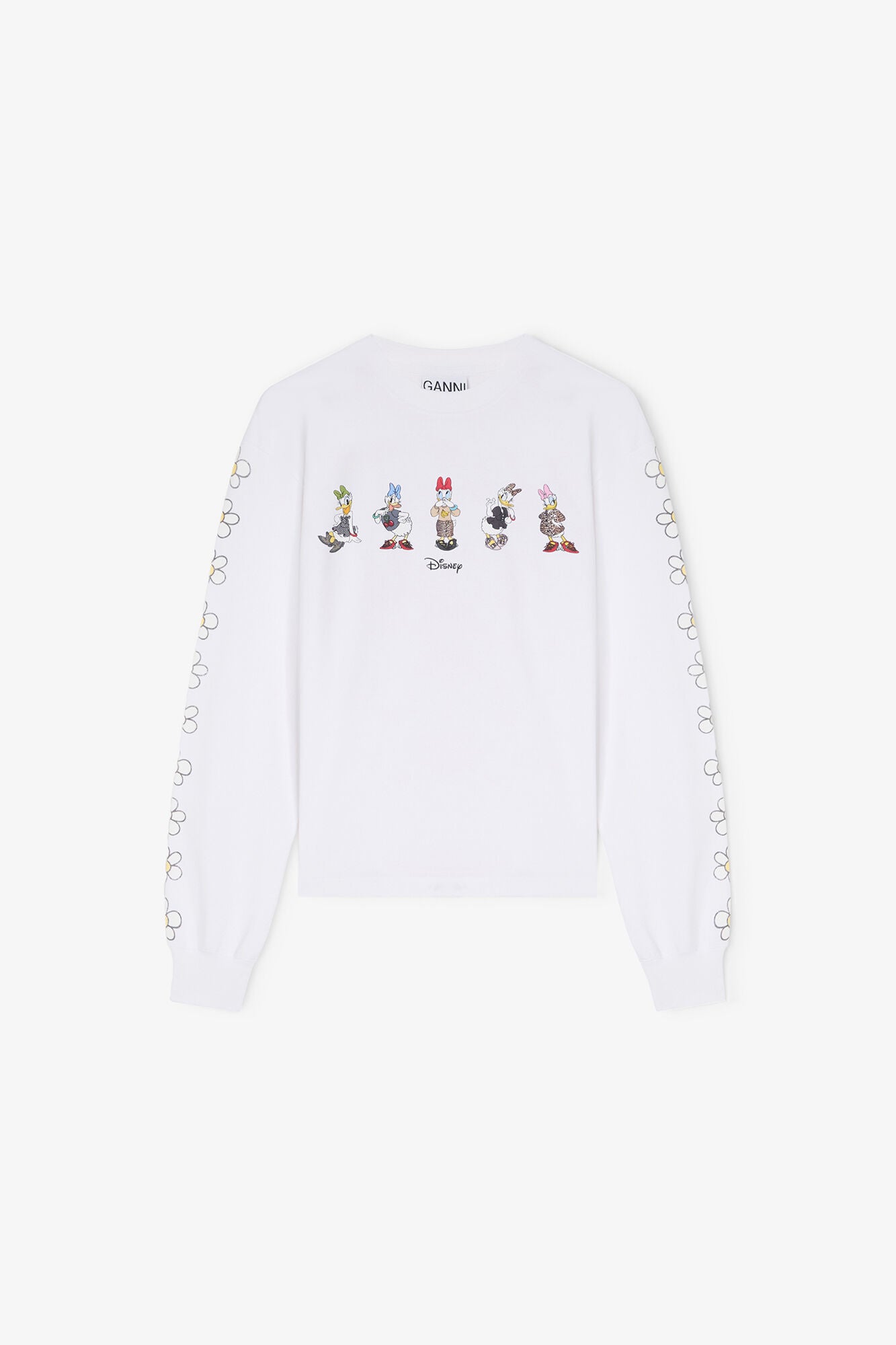 GANNI us Daisy Duck White Long-sleeve T-shirt