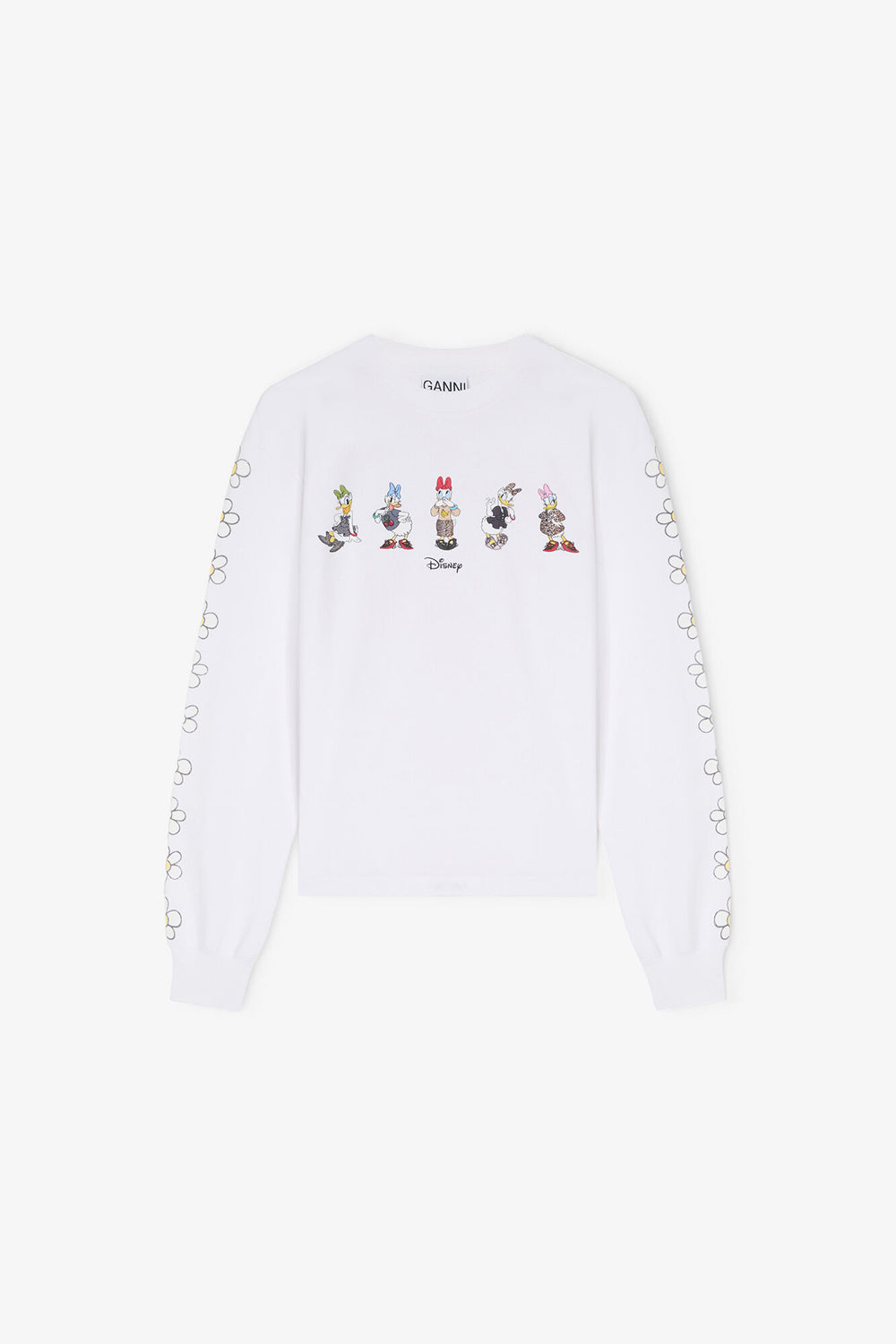 GANNI us Daisy Duck White Long-sleeve T-shirt