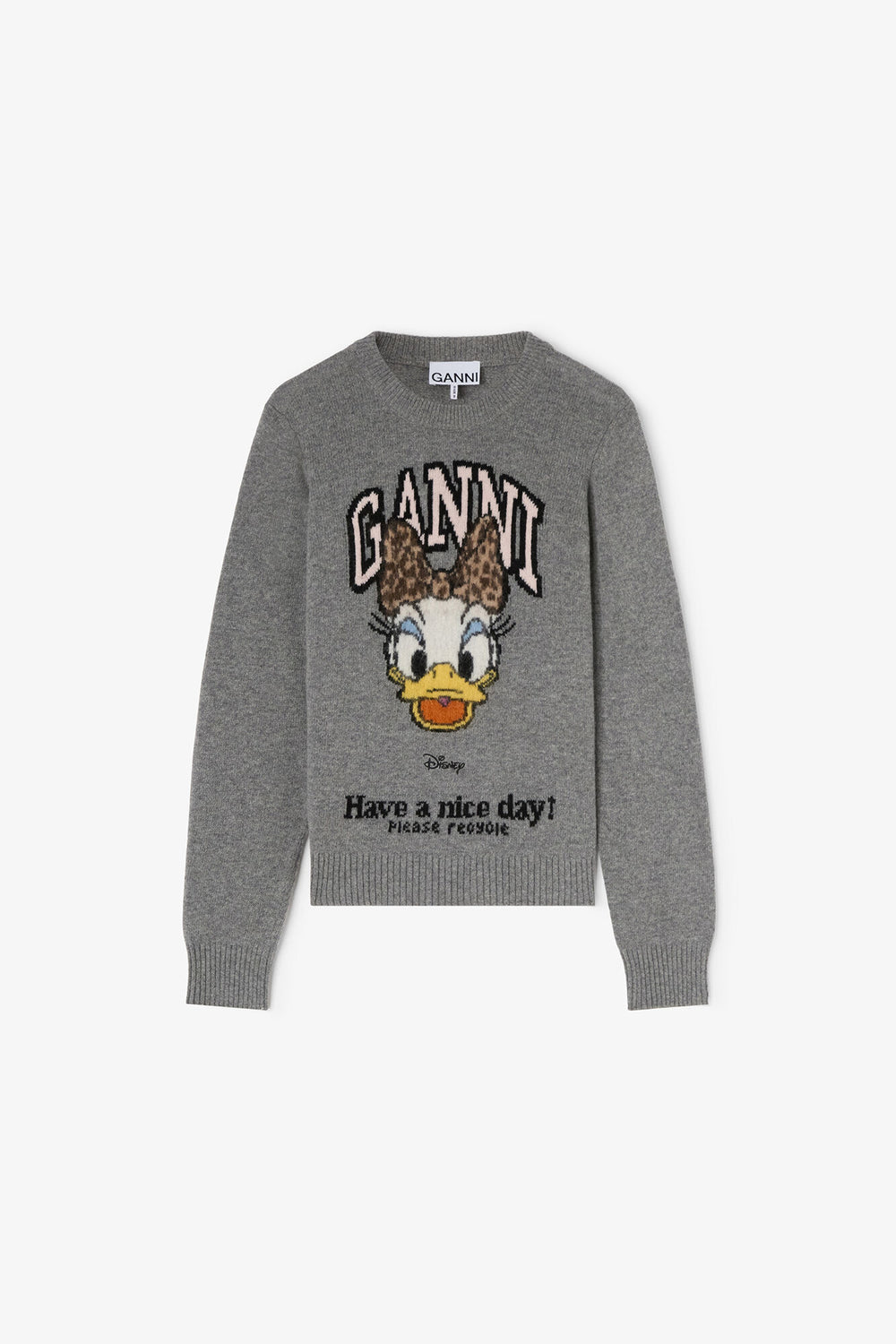 GANNI Discount GANNI x Disney Daisy Duck Graphic Wool Sweater