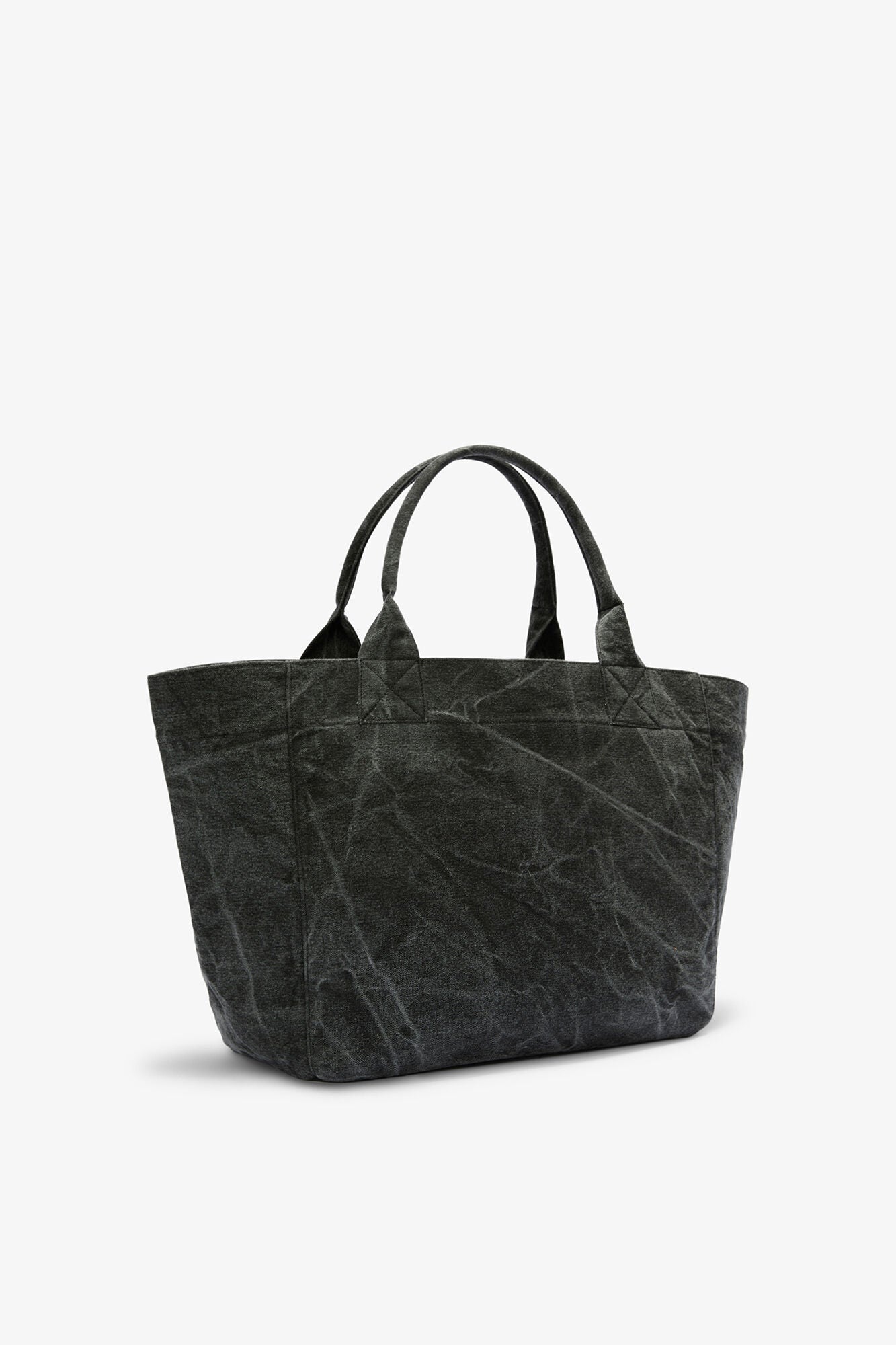 GANNI For Sale Black Oyster Daisy Duck Bleached Medium Tote