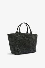 GANNI For Sale Black Oyster Daisy Duck Bleached Medium Tote