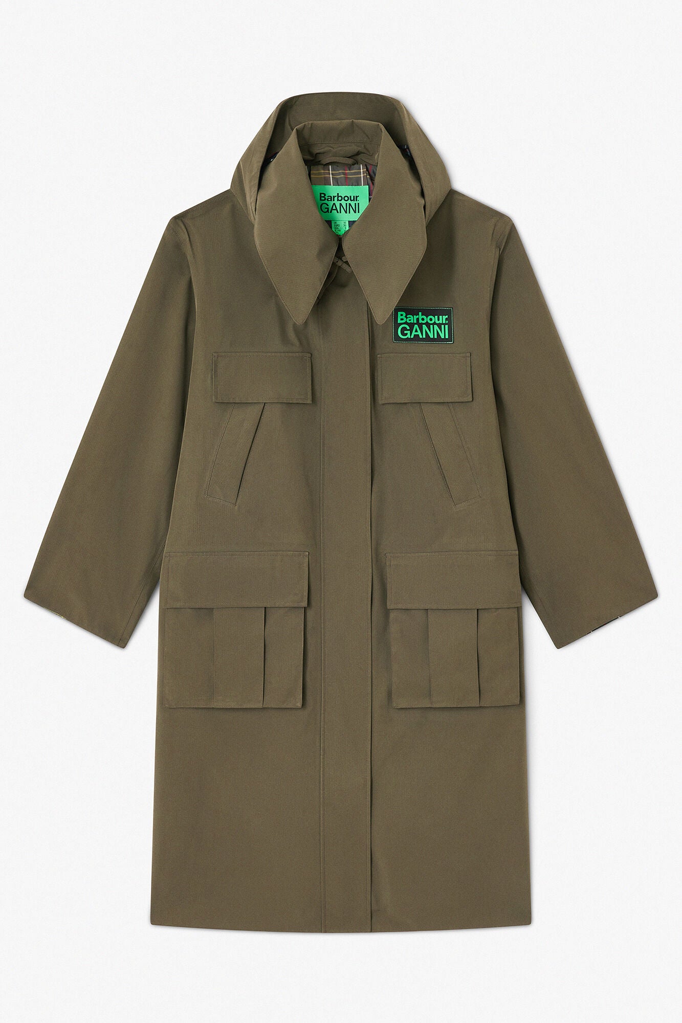 GANNI For Sale Long Coat in Green