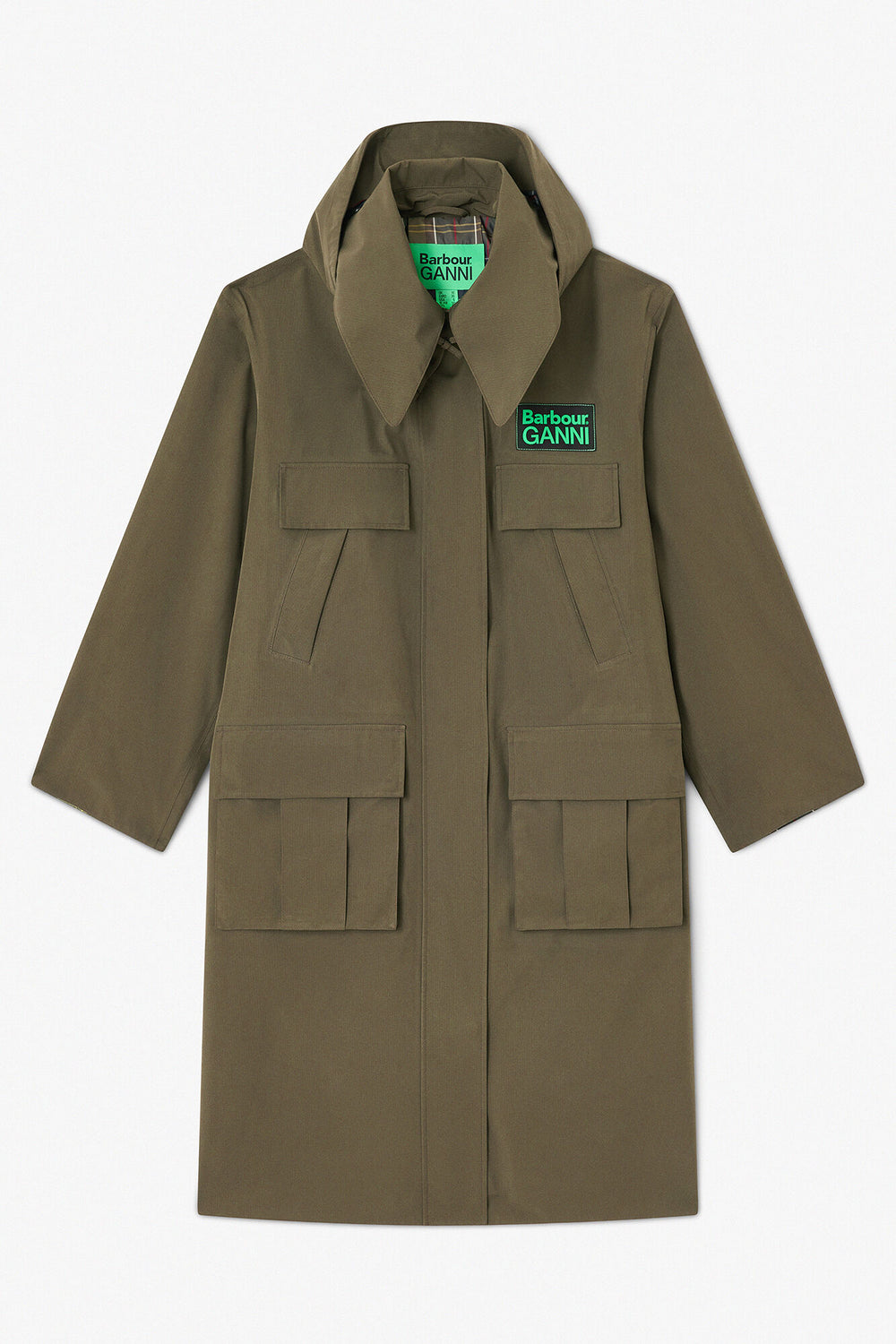 GANNI For Sale Long Coat in Green