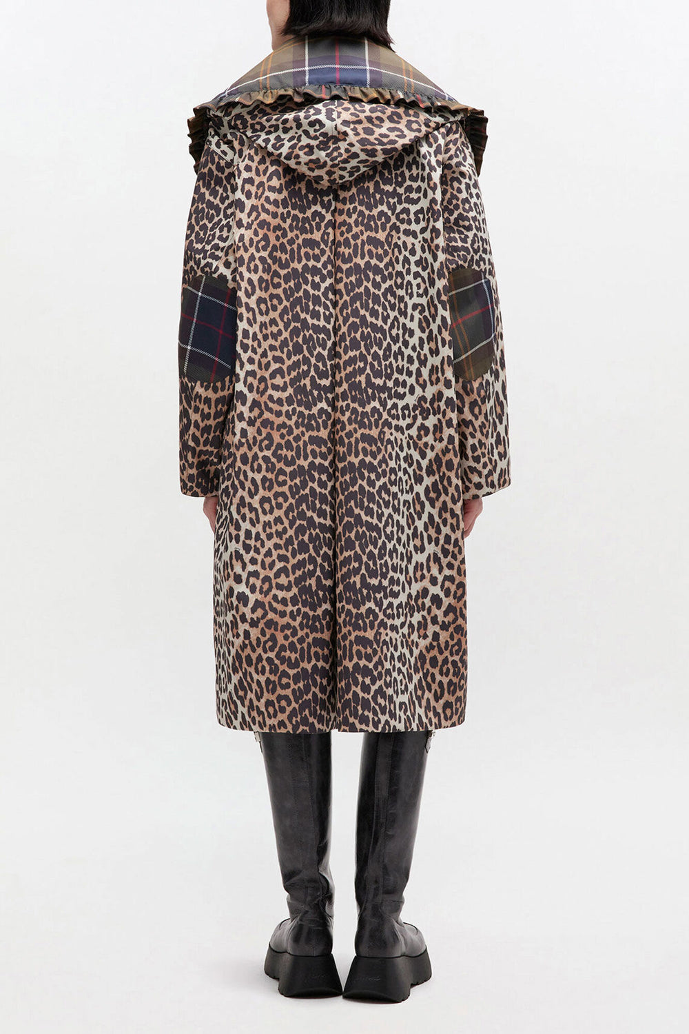 GANNI Hot Sale Long Coat in Leopard